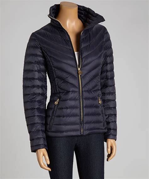 michael kors puffer coats|Michael Kors navy puffer coat.